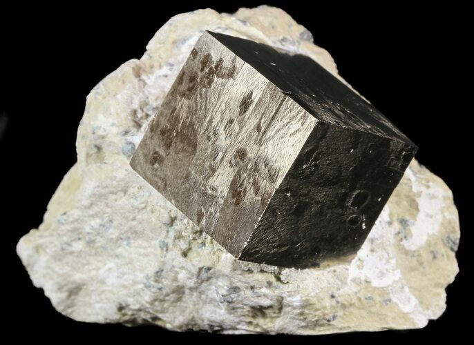 Pyrite Cube In Matrix - Navajun, Spain #51229